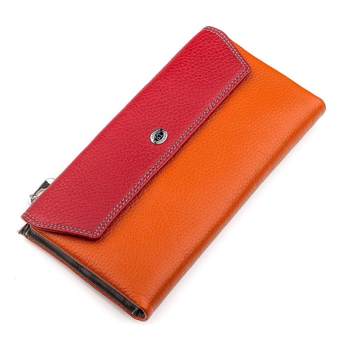 Кошелек женский ST Leather 18406 (SB42-2) многофункциональный Красный — фото 1