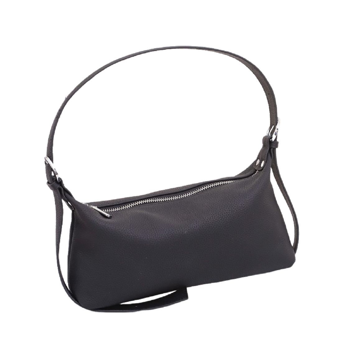 Женская черная маленькая сумка Olivia Leather B24-W-2032A