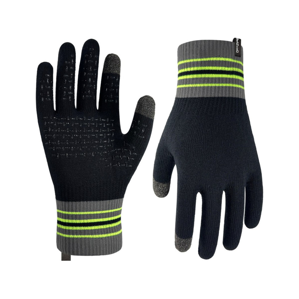 Рукавички водонепроникні Dexshell Ultra Thin Waterproof Running, p-p XL, чорно-жовтий
