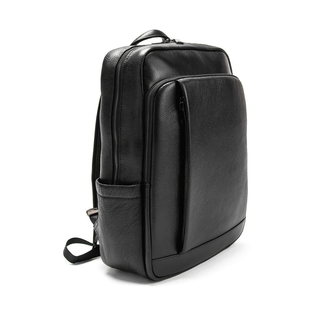 Шкіряний чорний рюкзак Tiding Bag A25F-8528-3A — фото 1