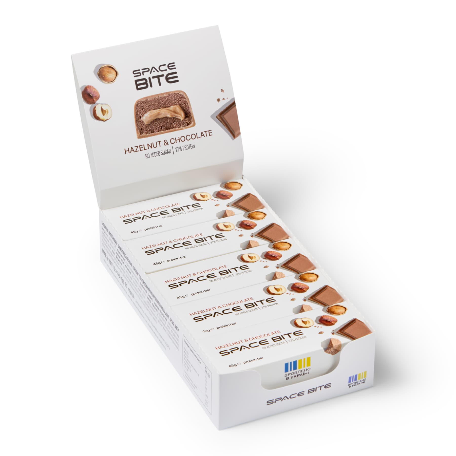 Space Bite - 10x45g Hazelnut Chocolate — фото 1