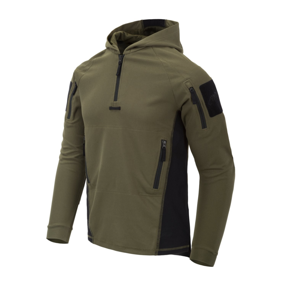 Кофта тактическая Helikon-Tex RANGE HOODIE - TopCool, оливковый, размер M