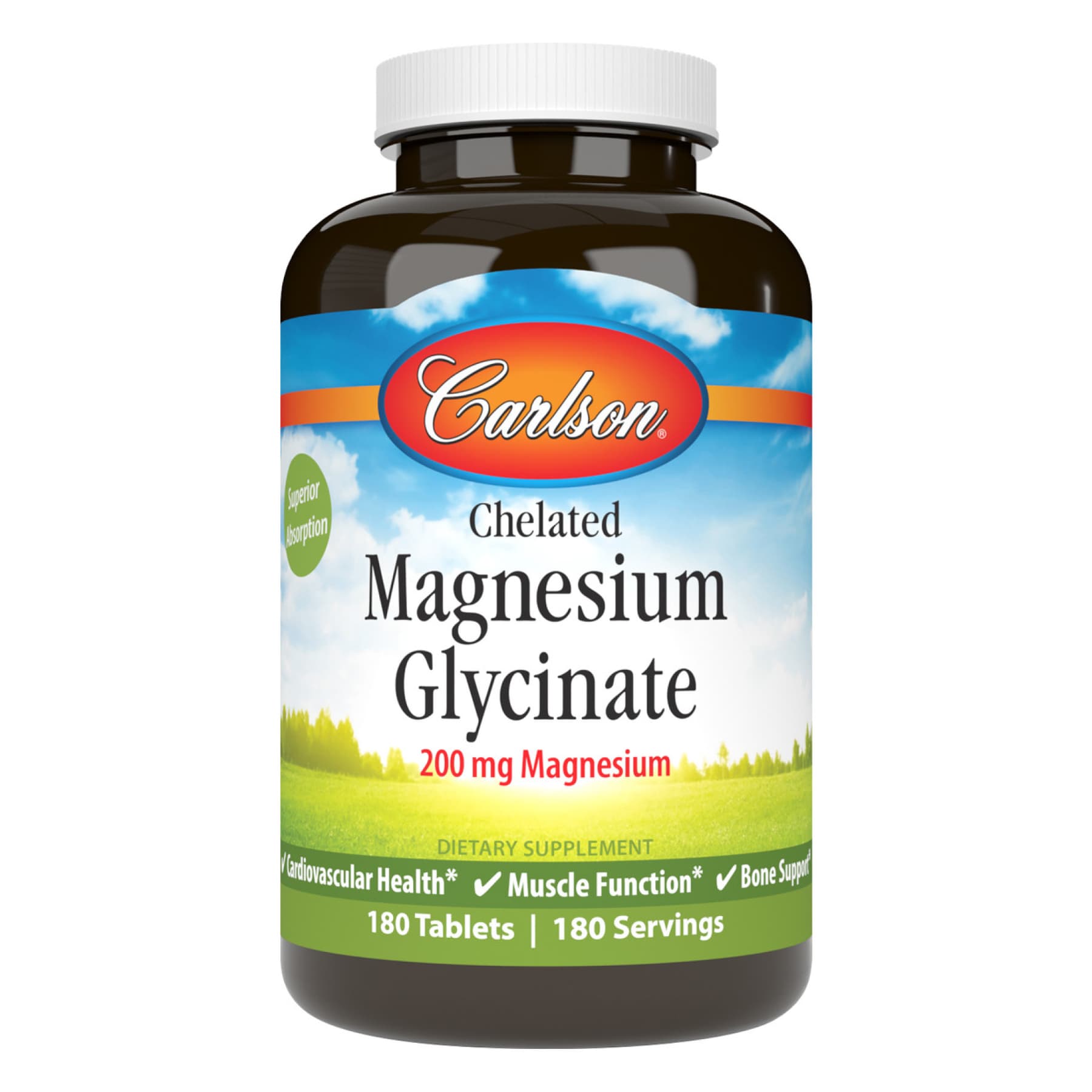 Chelated Magnesium Glycinate - 180 tabs — фото 1