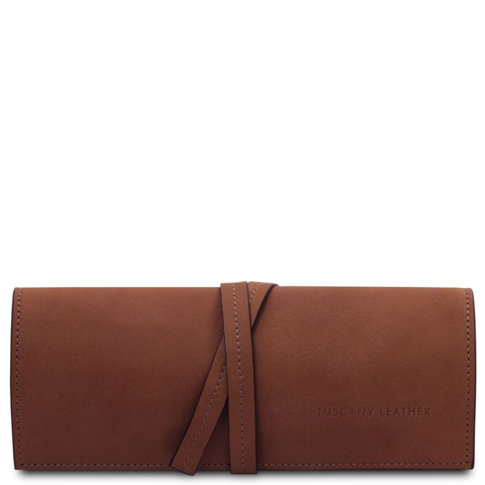 Кожаный итальянский чехол для украшений Tuscany Leather TL142625 (Коричневый)