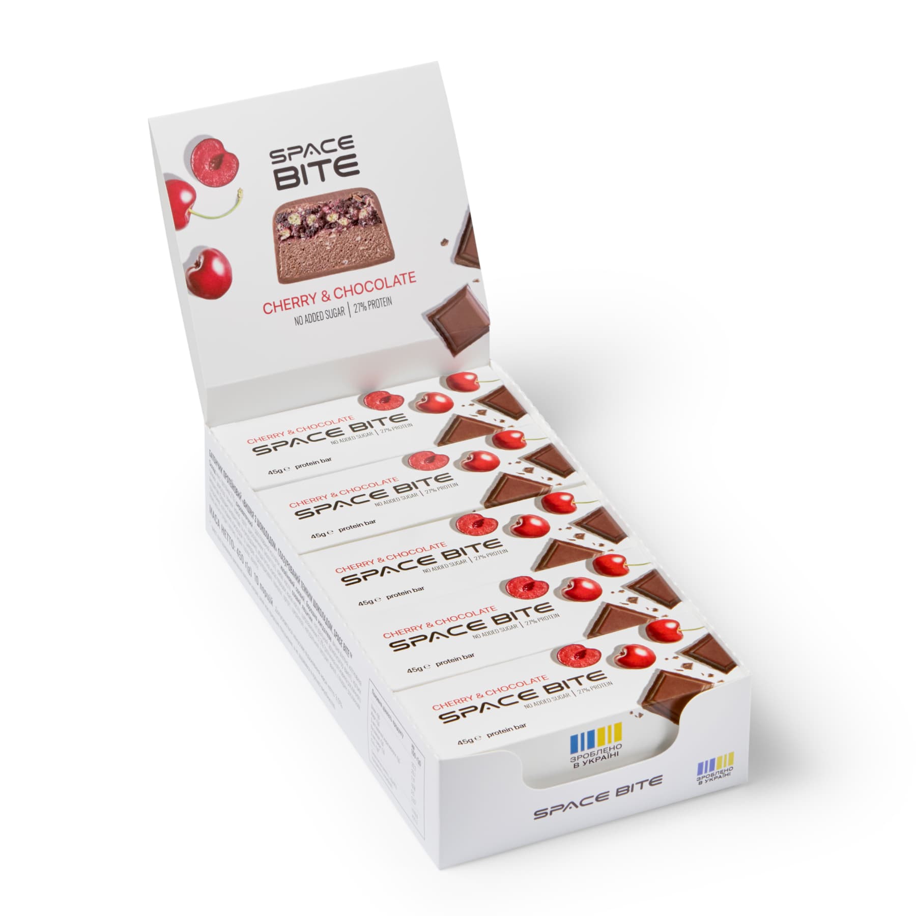 Space Bite - 10x45g Cherry Chocolate — фото 1