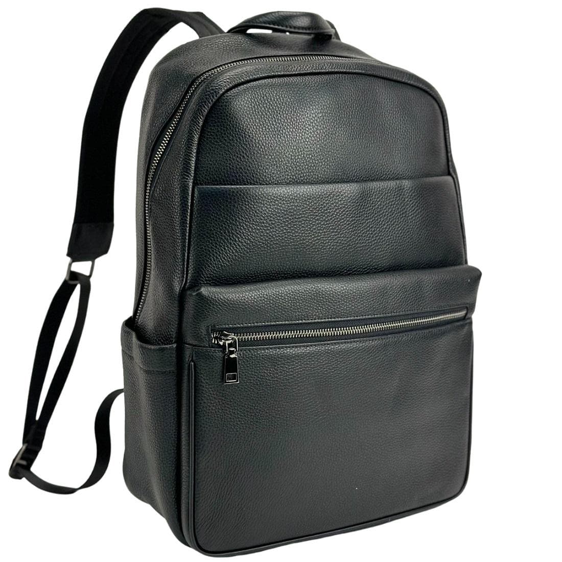 Шкіряний чорний рюкзак Tiding Bag A25F-131419-145A