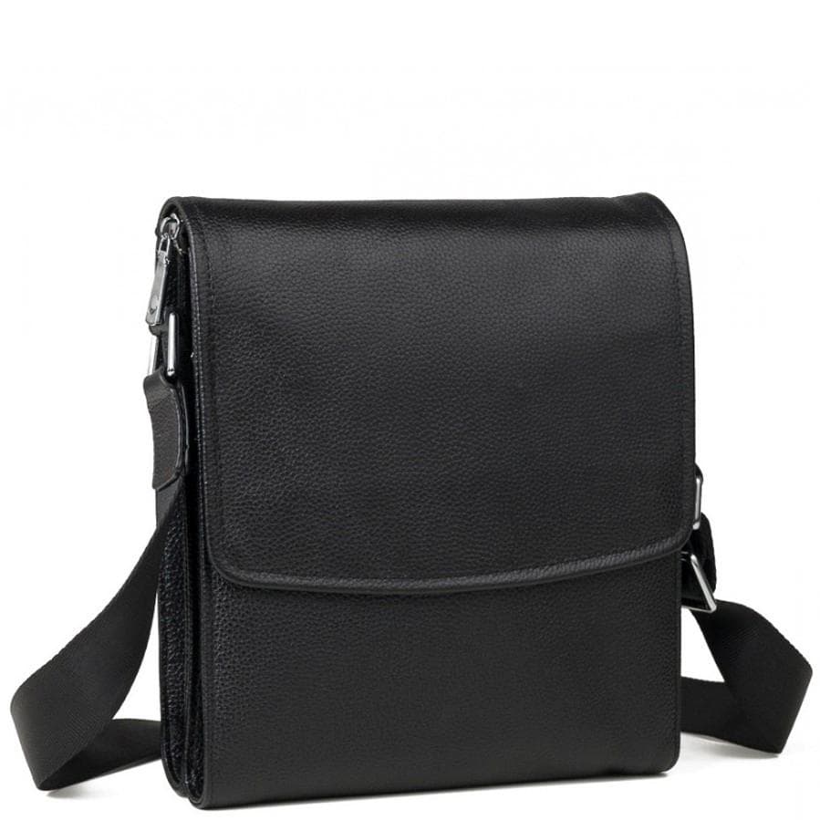 Каркасна чоловіча шкіряна сумка через плече Tiding Bag M9833A