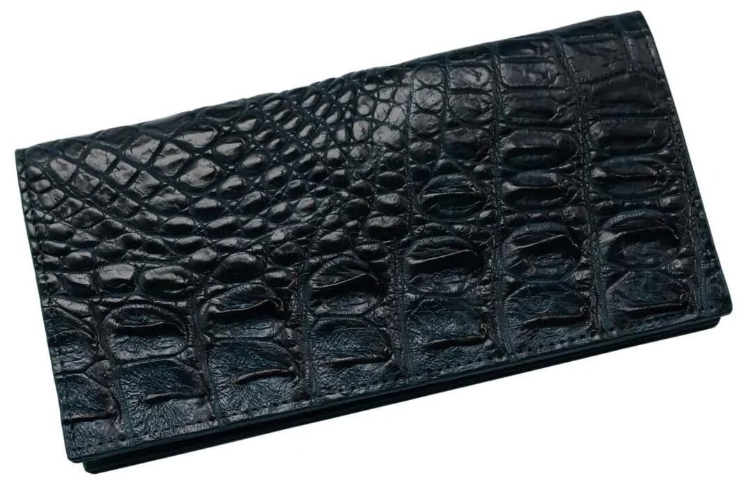 Гаманець зі шкіри крокодила Exotic Leather синій (cw11_1)