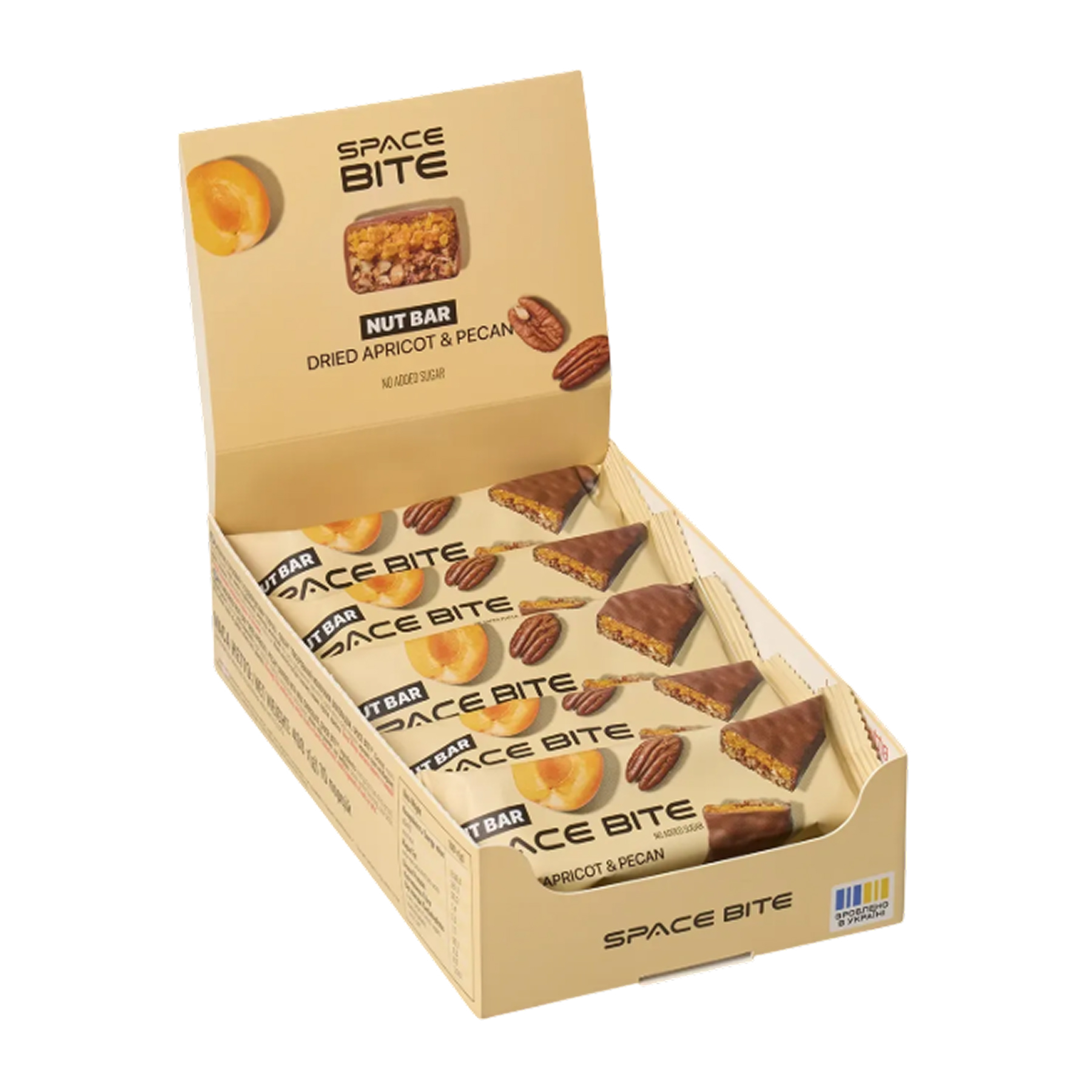 Space Bite Nut Bar - 10x40g Dried Apricot & Pecan — фото 1