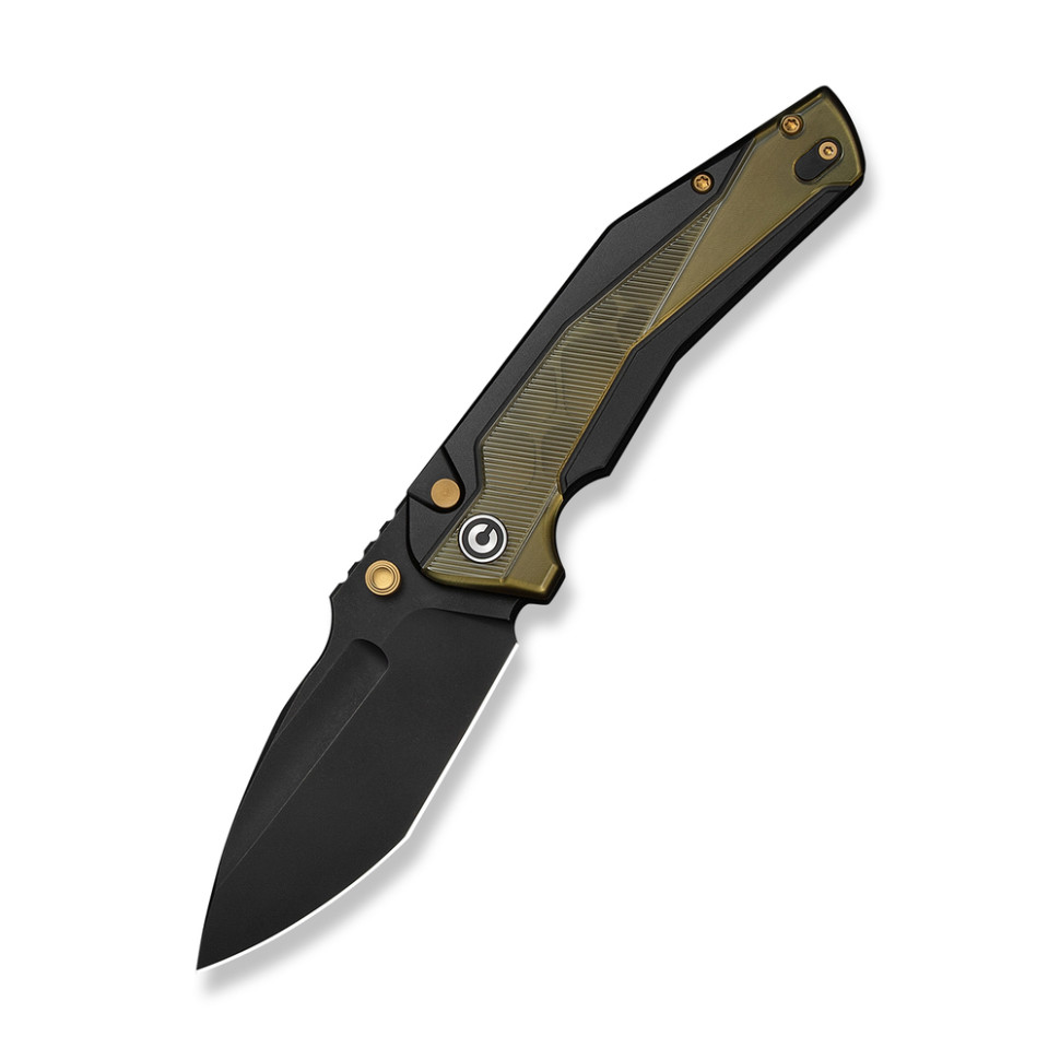 Ніж складаний туристичний Civivi Wellmax (9.1 см) 14C28N / Aluminum чорний/жовтий — фото 1