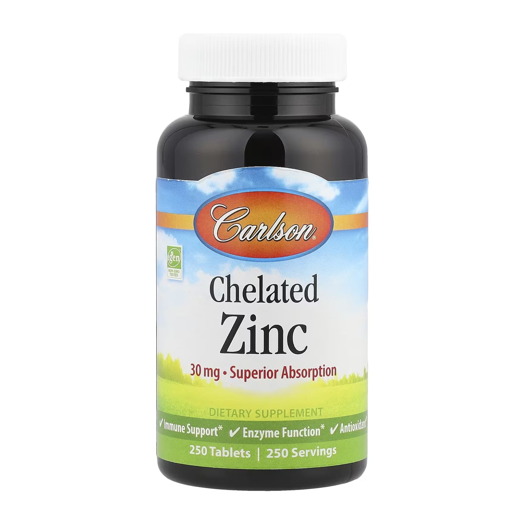 Chelated Zinc - 250 tabs — фото 1