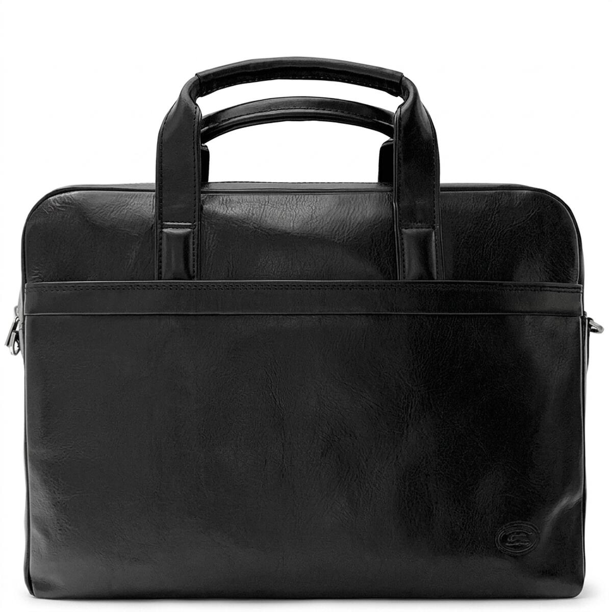 Мужской портфель из натуральной кожи Tony Perotti Italico 6031G-38 (90422) Черный — фото 1