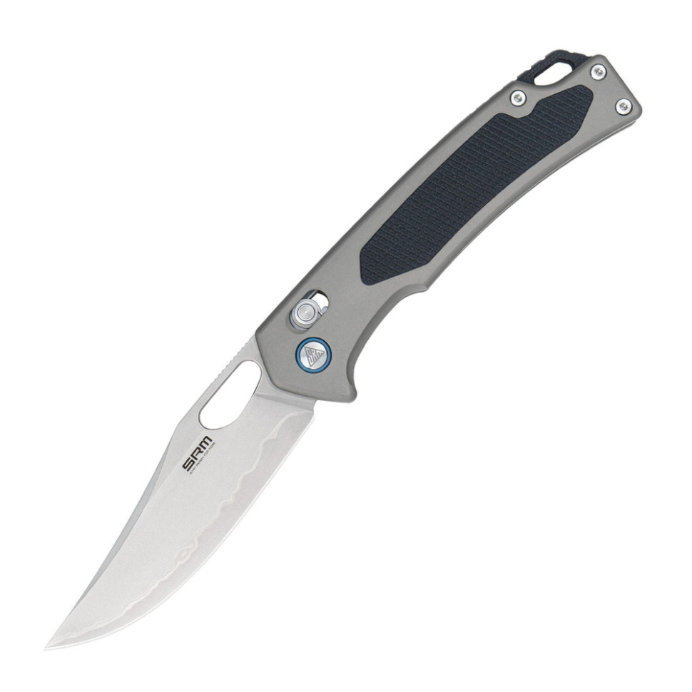Ніж складаний SRM Retriever 9203-AK, чорно-сірий