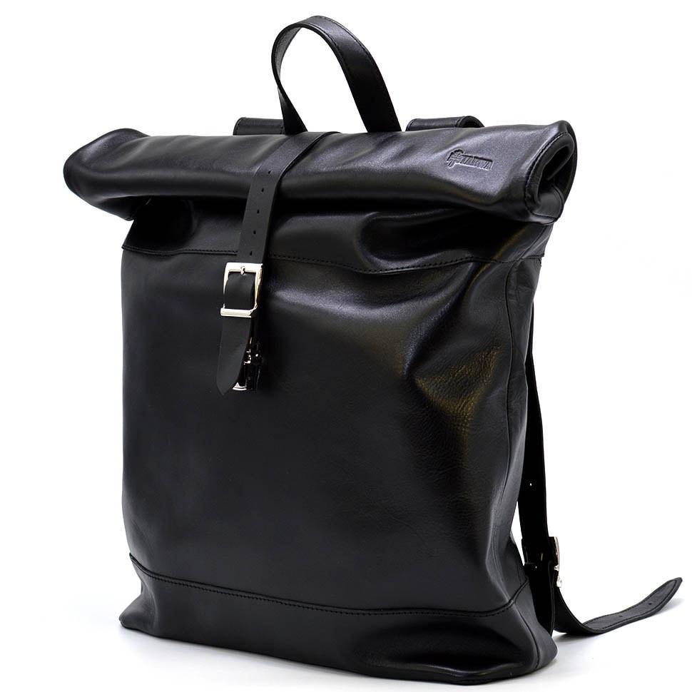 Ролл-ап кожаный рюкзак TARWA GA-3463-4lx