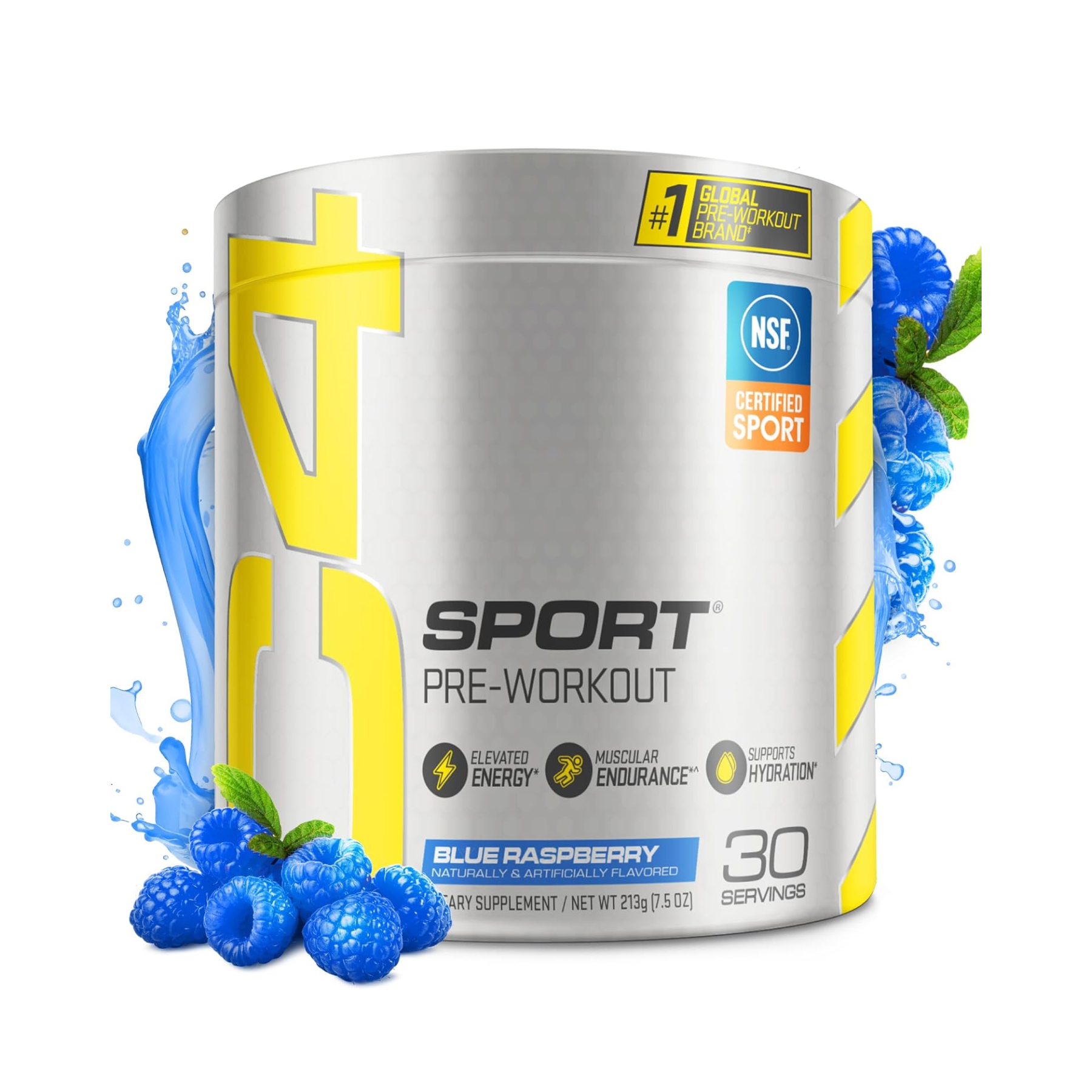 C4 Pre Workout - 213g Blue Raspberry — фото 1