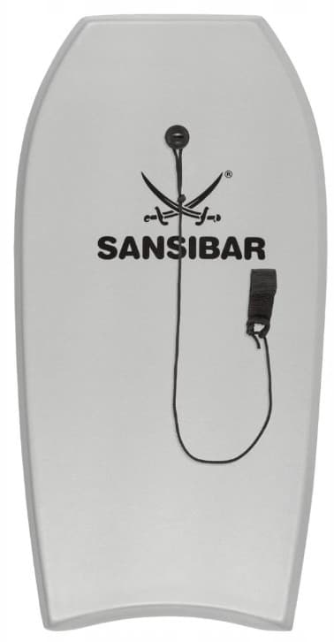 Бодіборд, дошка для плавання Sansibar 100x49x5 см сіра (до 85 кг.)