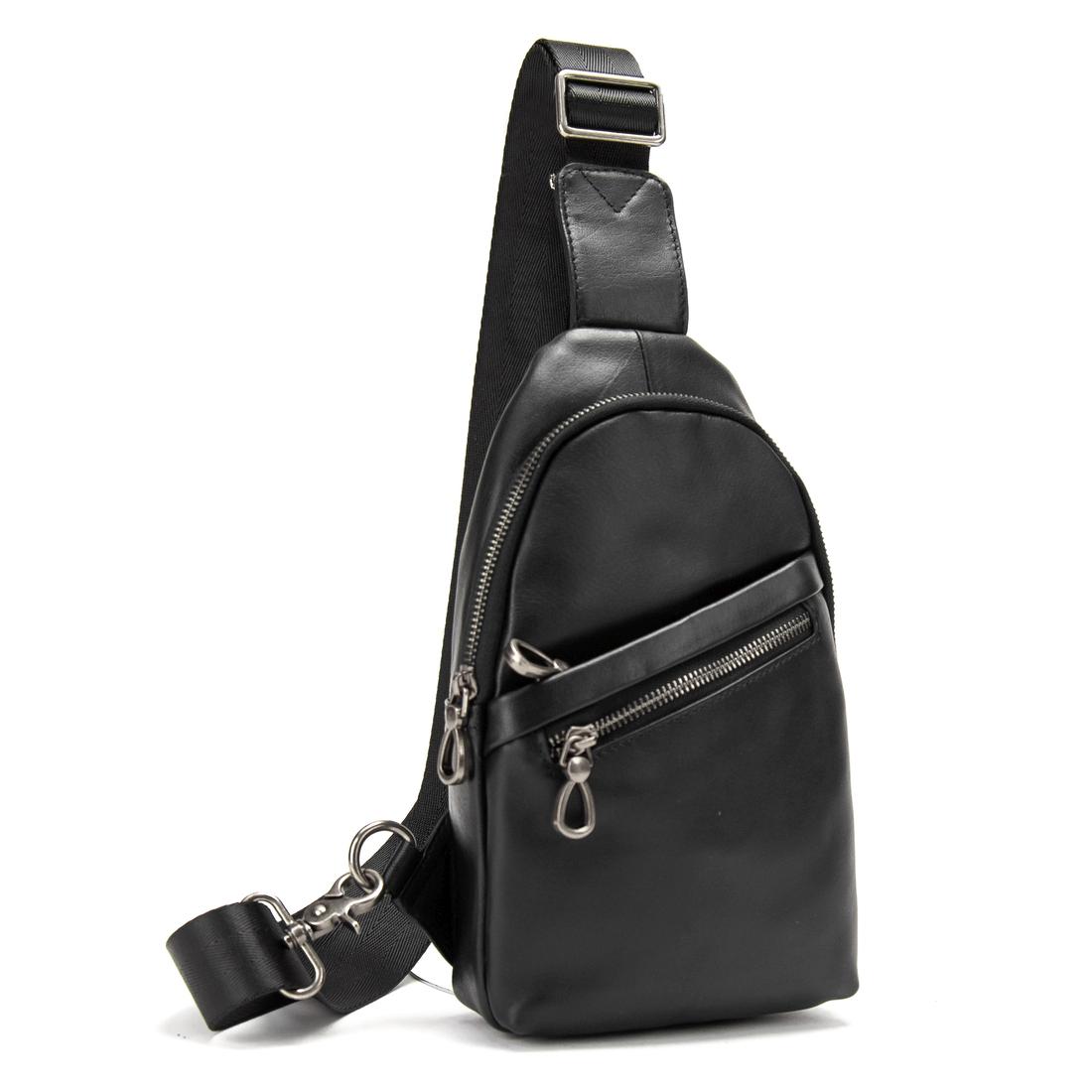 Сумка-слінг чорна чоловіча Tiding Bag 10031A