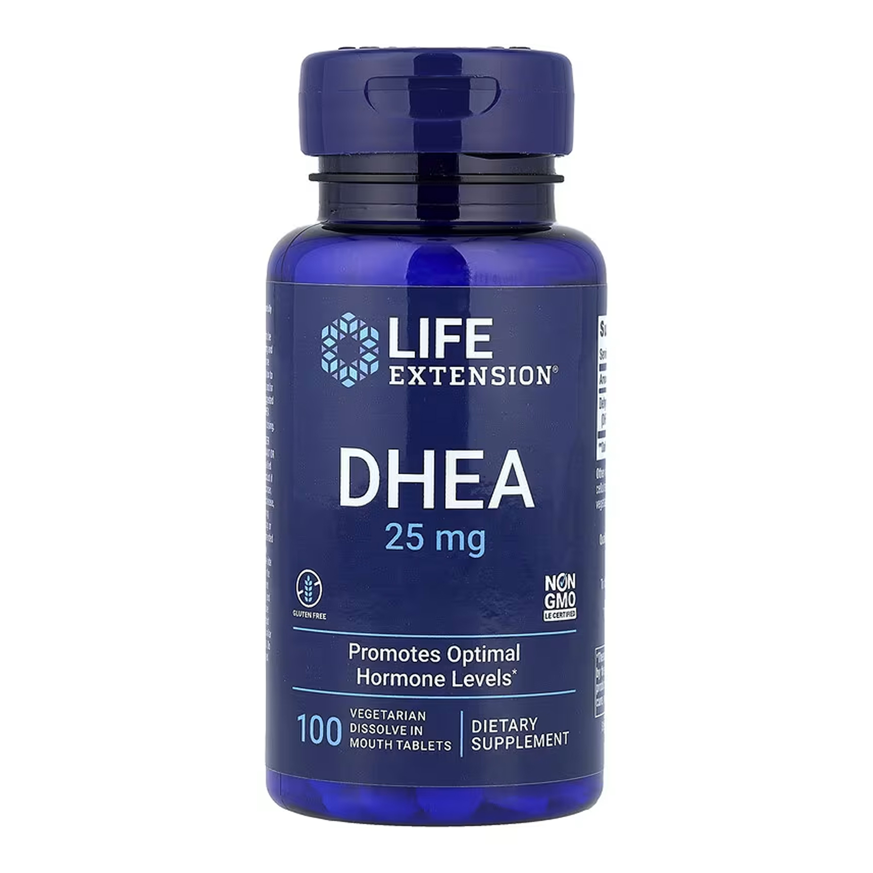 DHEA 25 mg - 100 lozenges (Пошкоджена банка) — фото 1