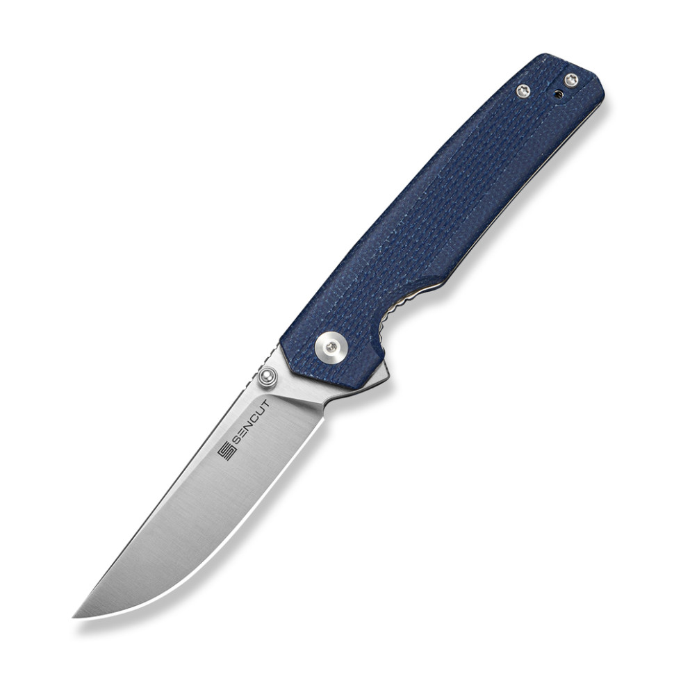 Ніж складаний кишеньковий Sencut Stria, (7,9 см) D2 / Micarta синій — фото 1
