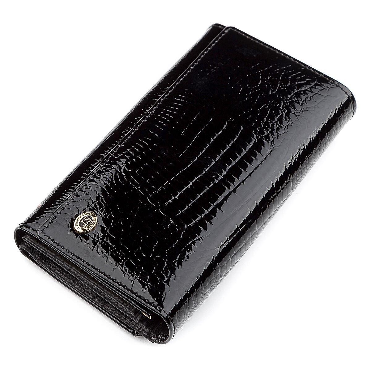 Кошелек женский ST Leather 18433 (S9001A) надежный Черный — фото 1