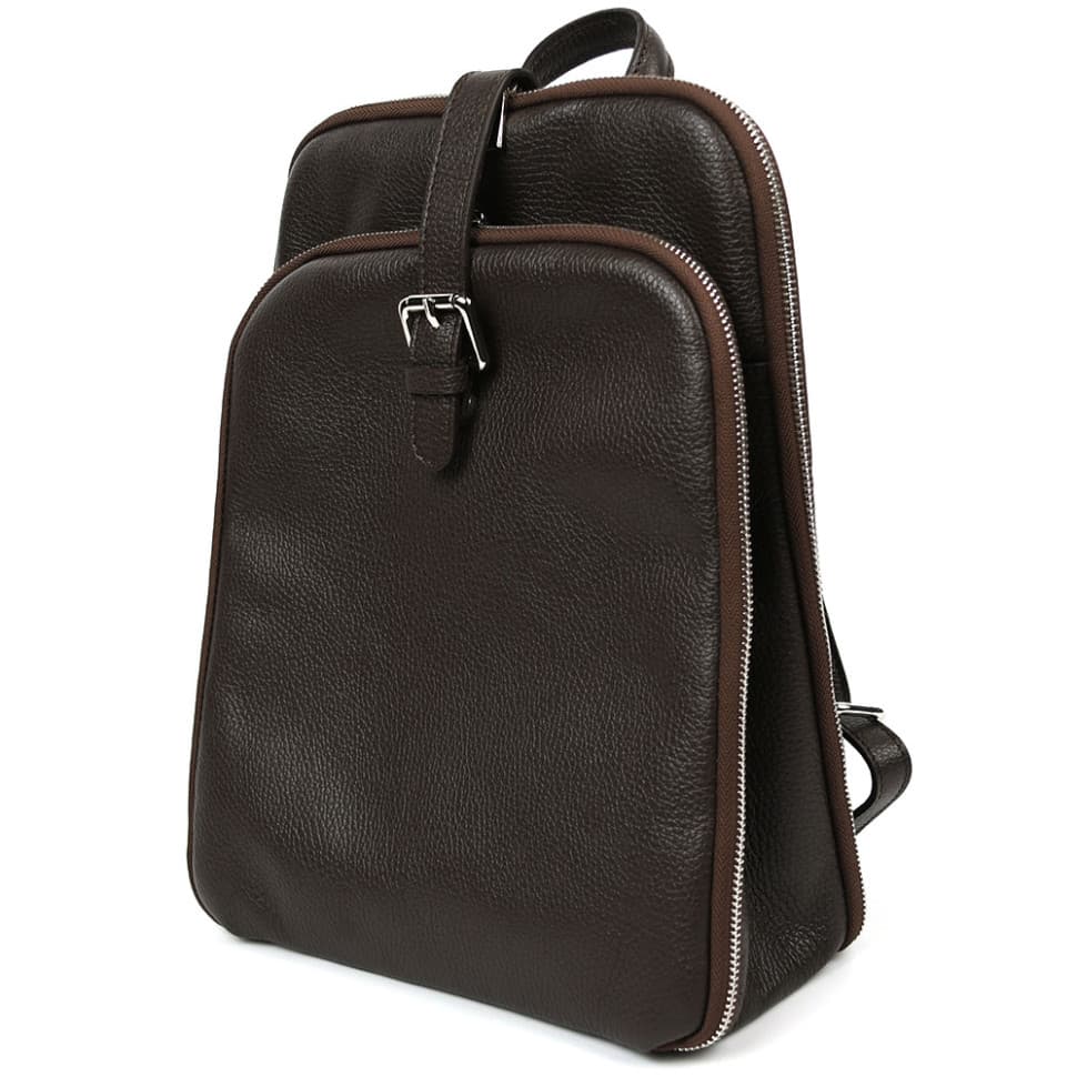 Кожаный итальянский рюкзак Firenze HB03334C кофейный