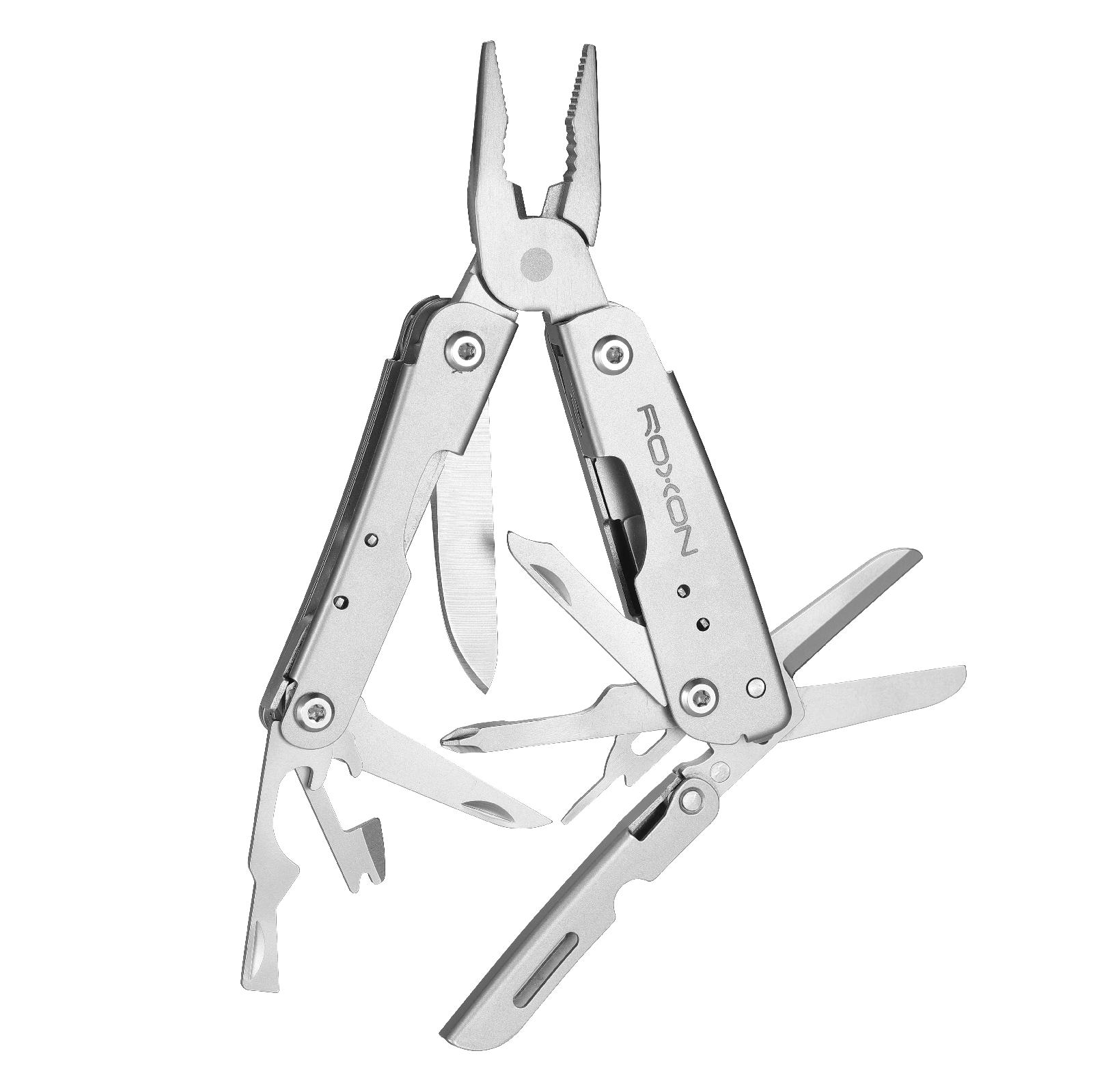 Мини мультитул Roxon M2 со сменными битами, серый