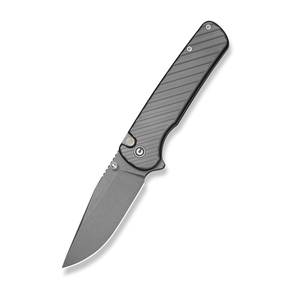 Ніж складаний туристичний Civivi Iron Tide (8.2 см) 14C28N / Aluminum сірий — фото 1