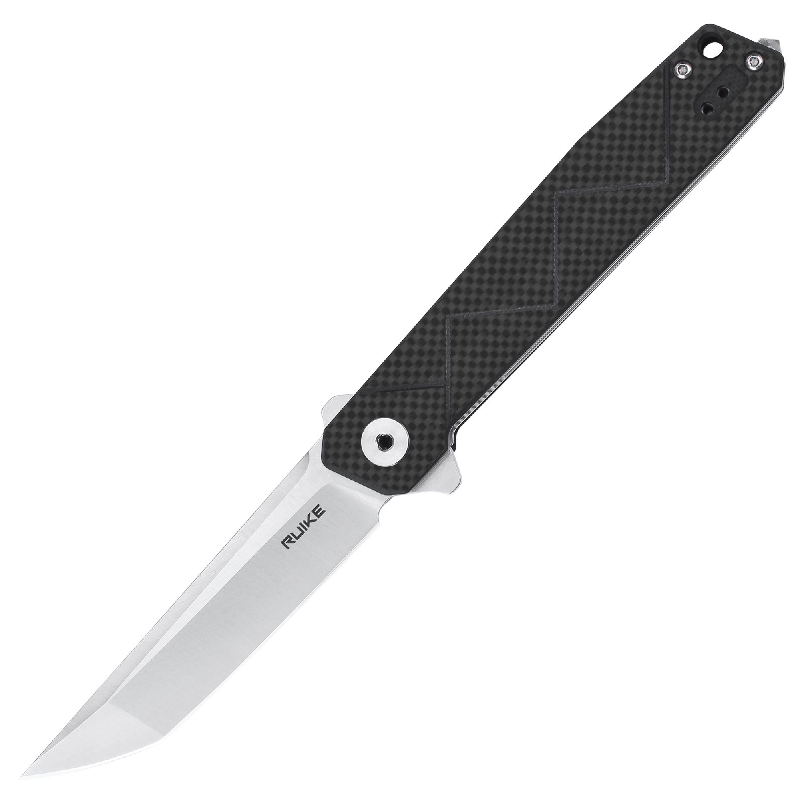 Ніж складаний туристичний Ruike P127-CB, (9.1 см) 14C28N / G10 + carbon fiber чорний