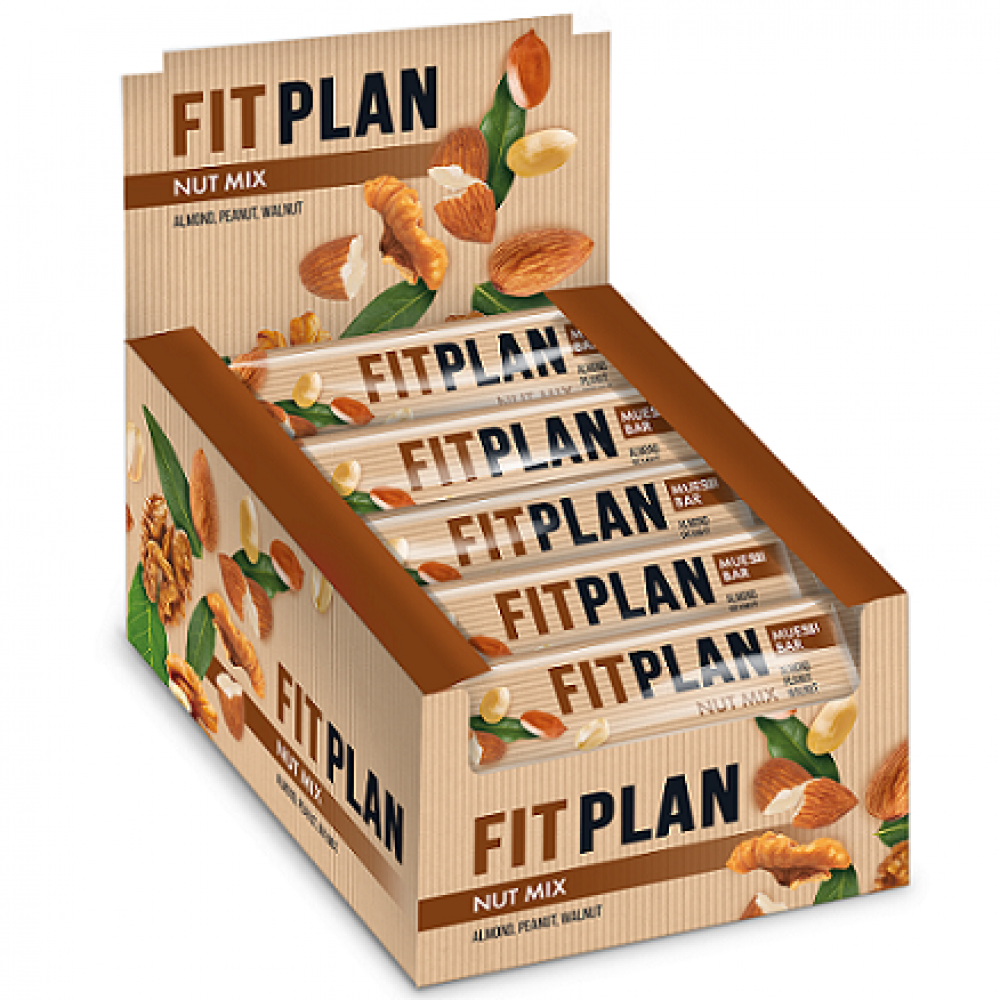 Fitness Plan Muesli Bar - 30x30g Nut Mix — фото 1