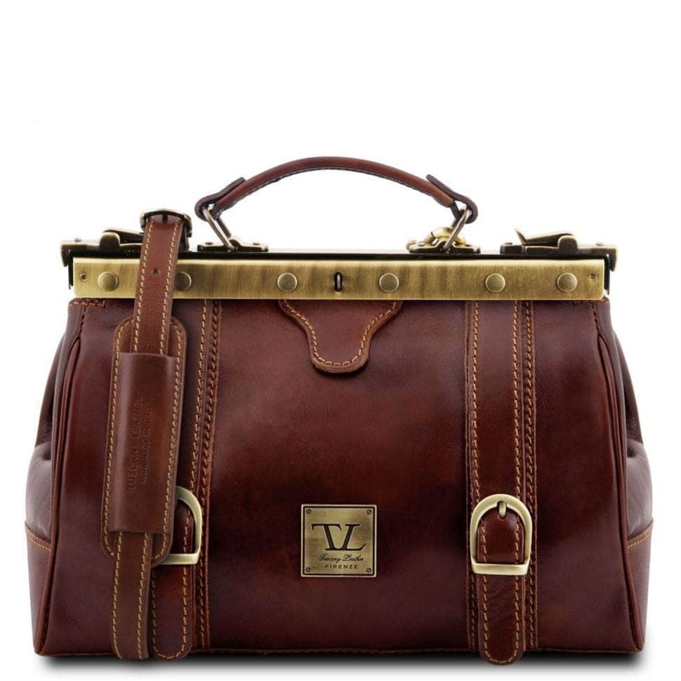 Кожаная сумка - саквояж Tuscany Leather MONA-LISA TL10034 (Коричневый)