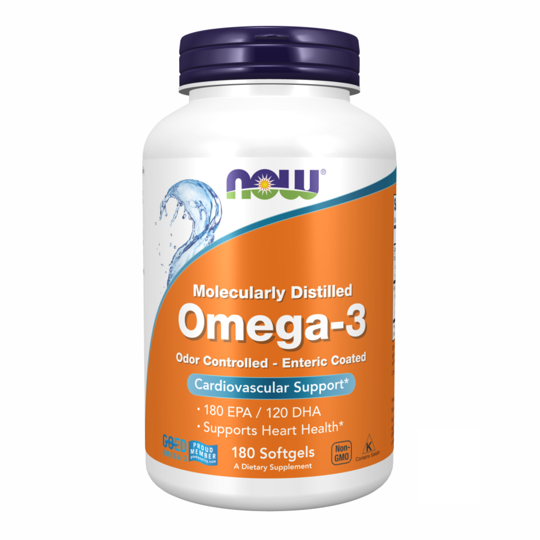 Omega-3 Enteric - 180 sgels (Пошкоджена етикетка) — фото 1