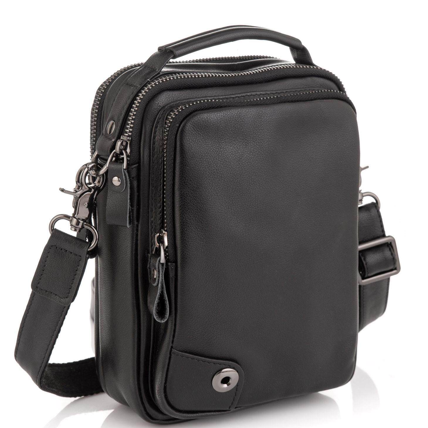 Сумка через плече чоловіча шкіряна Tiding Bag 6009A