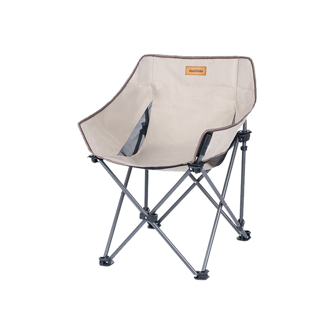 Крісло складане Naturehike NH20JJ022 600D Oxford Cotton / сталь, бежевий — фото 1