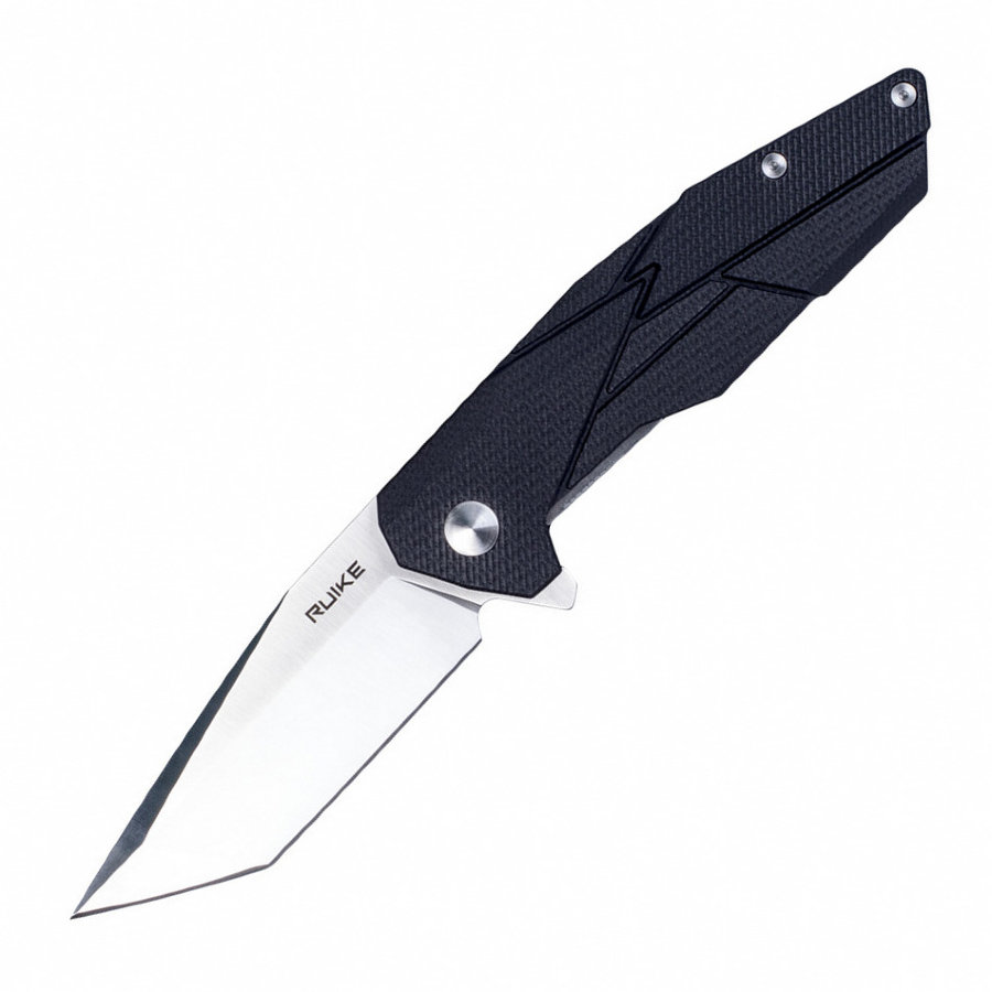 Ніж складаний туристичний Ruike P138-B, (9 см) 14C28N / G10 чорний
