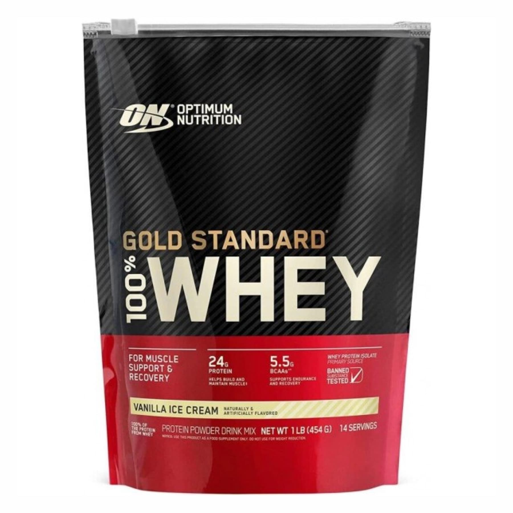 100% Whey Gold 450g - Strawberry — фото 1