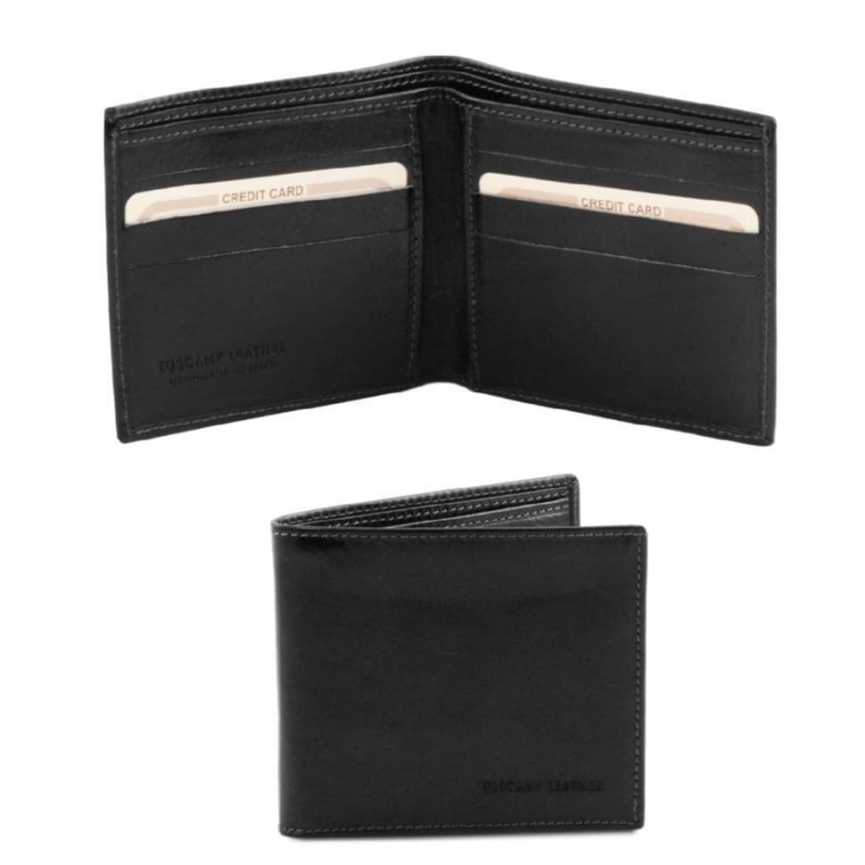 Эксклюзивный кожаный бумажник кошелек мужской Tuscany Leather TL140797 (Черный)