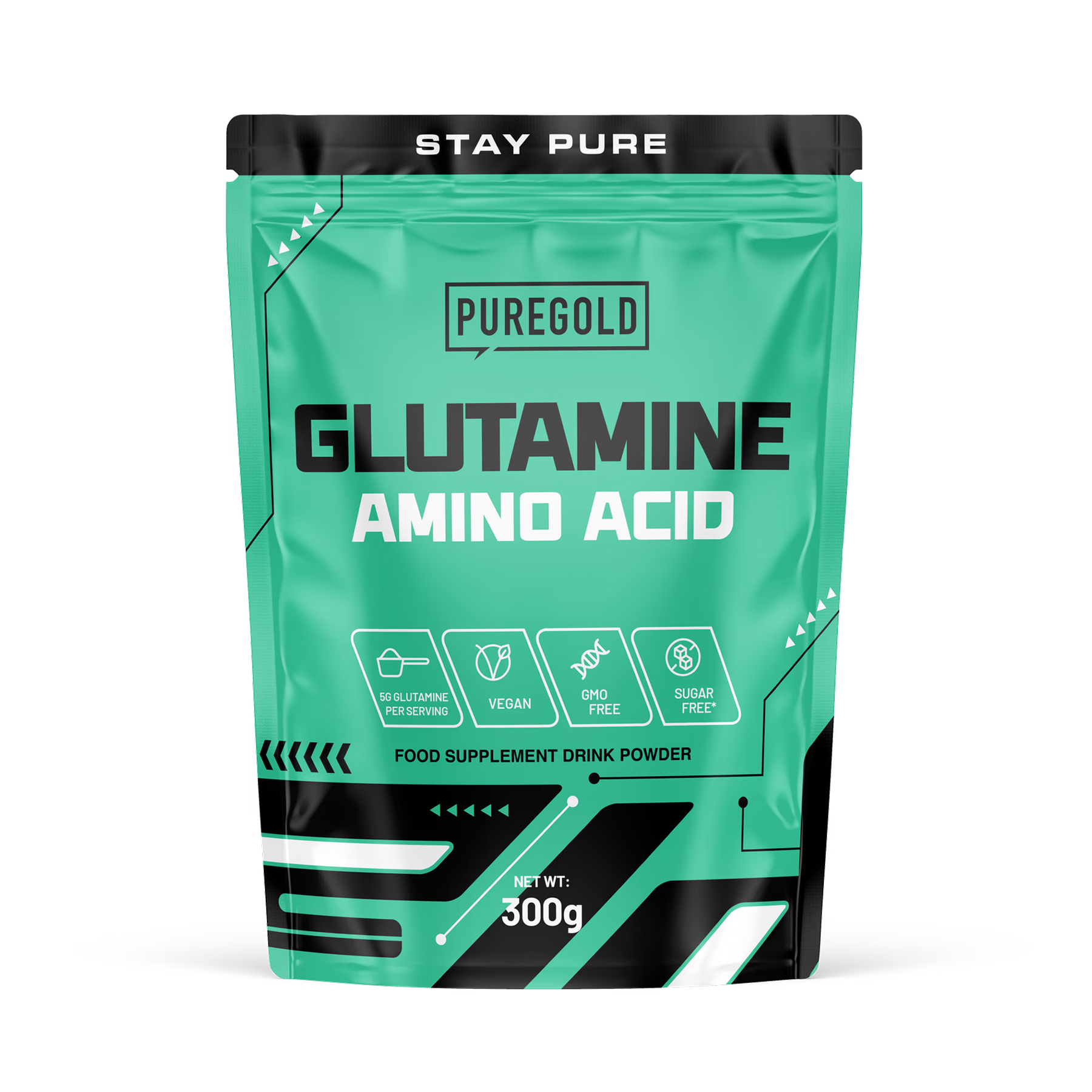 Glutamine - 300g Unflavored (Пошкоджена упаковка) — фото 1