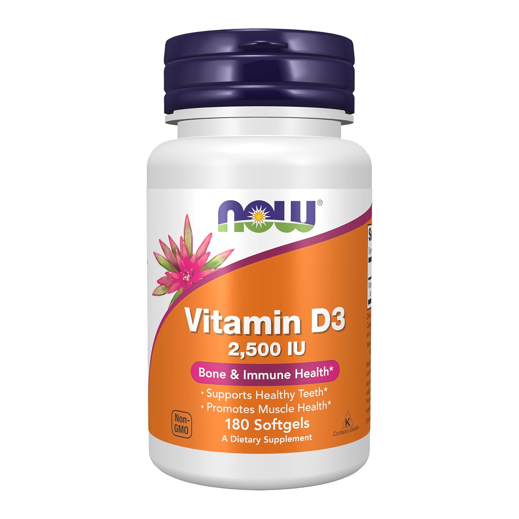 Vitamin D3 2500 IU - 180 softgels — фото 1