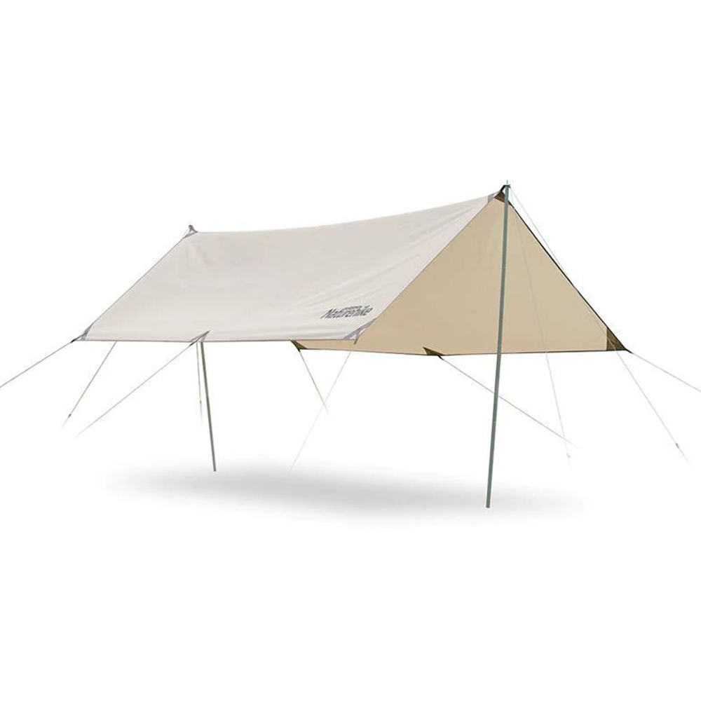Тент для кемпінгу Naturehike Girder NH20TM006, 150D, 300*438 см, золотий (з двома стійками) — фото 1
