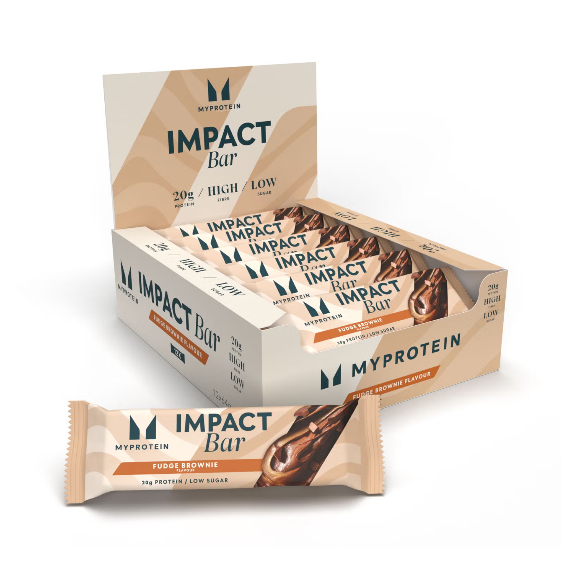 Impact Bar - 12x64g Fudge Brownie (До 10.26) — фото 1