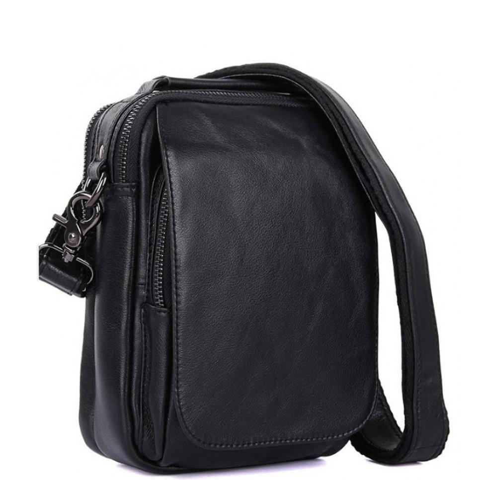Сумка-барсетка чоловіча шкіряна через плече Tiding Bag 1012A