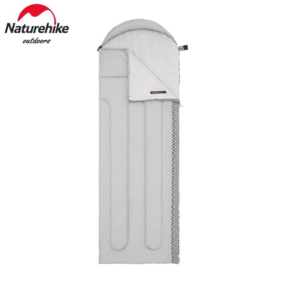Спальник з капюшоном Naturehike L250 NH21MSD07, (9°C), лівий, сірий — фото 1