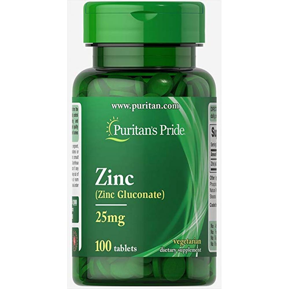 Zinc 25 mg - 100 tabs (Повреждена банка)