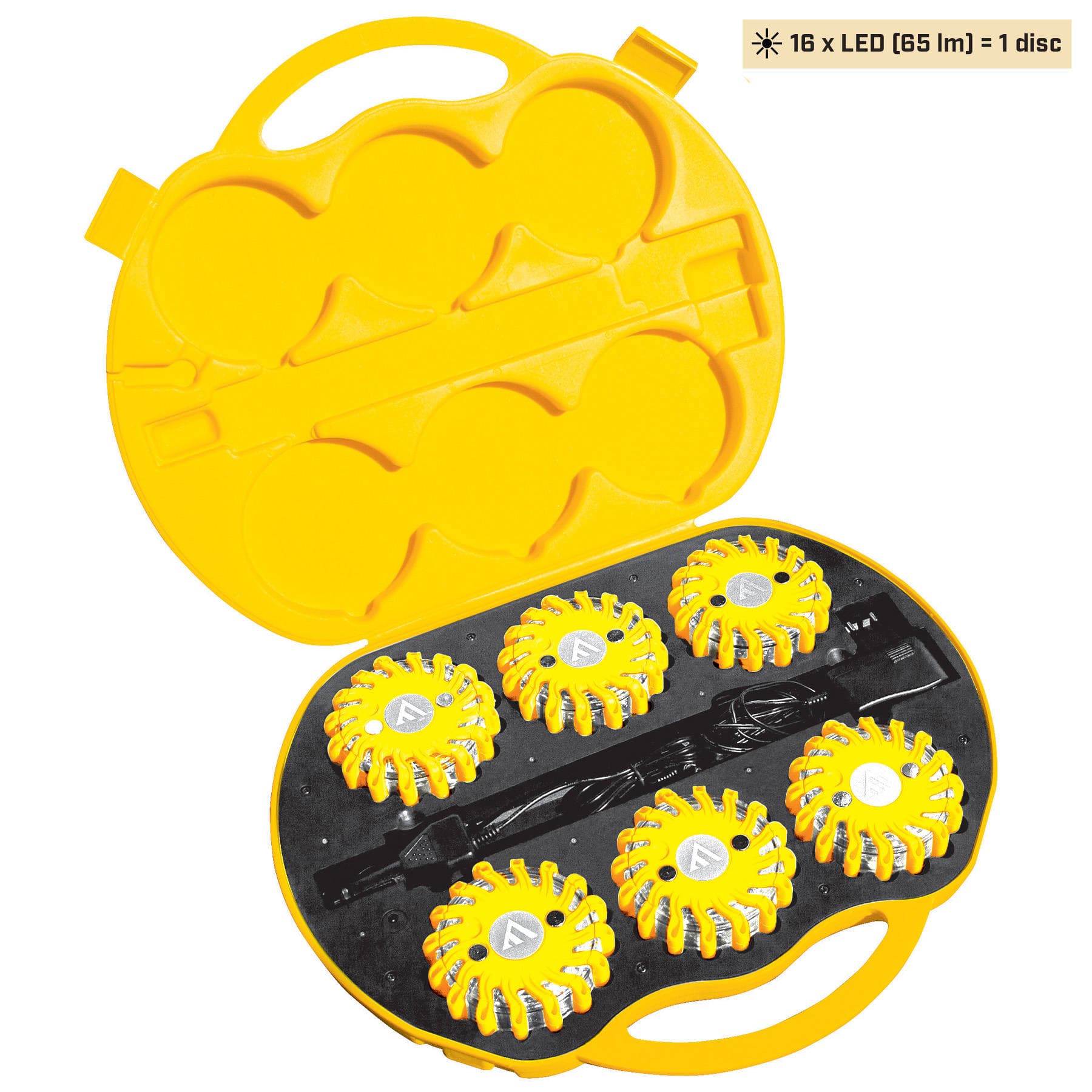 Комплект ліхтарів професійних Mactronic M-Flare (65 Lm) Yellow Magnet Synch Recharg 12/220V (PSD0016)