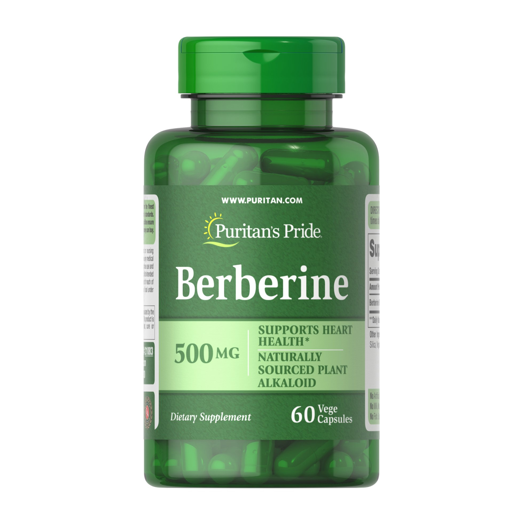 Berberine 500mg - 60 caps (Пошкоджена банка) — фото 1