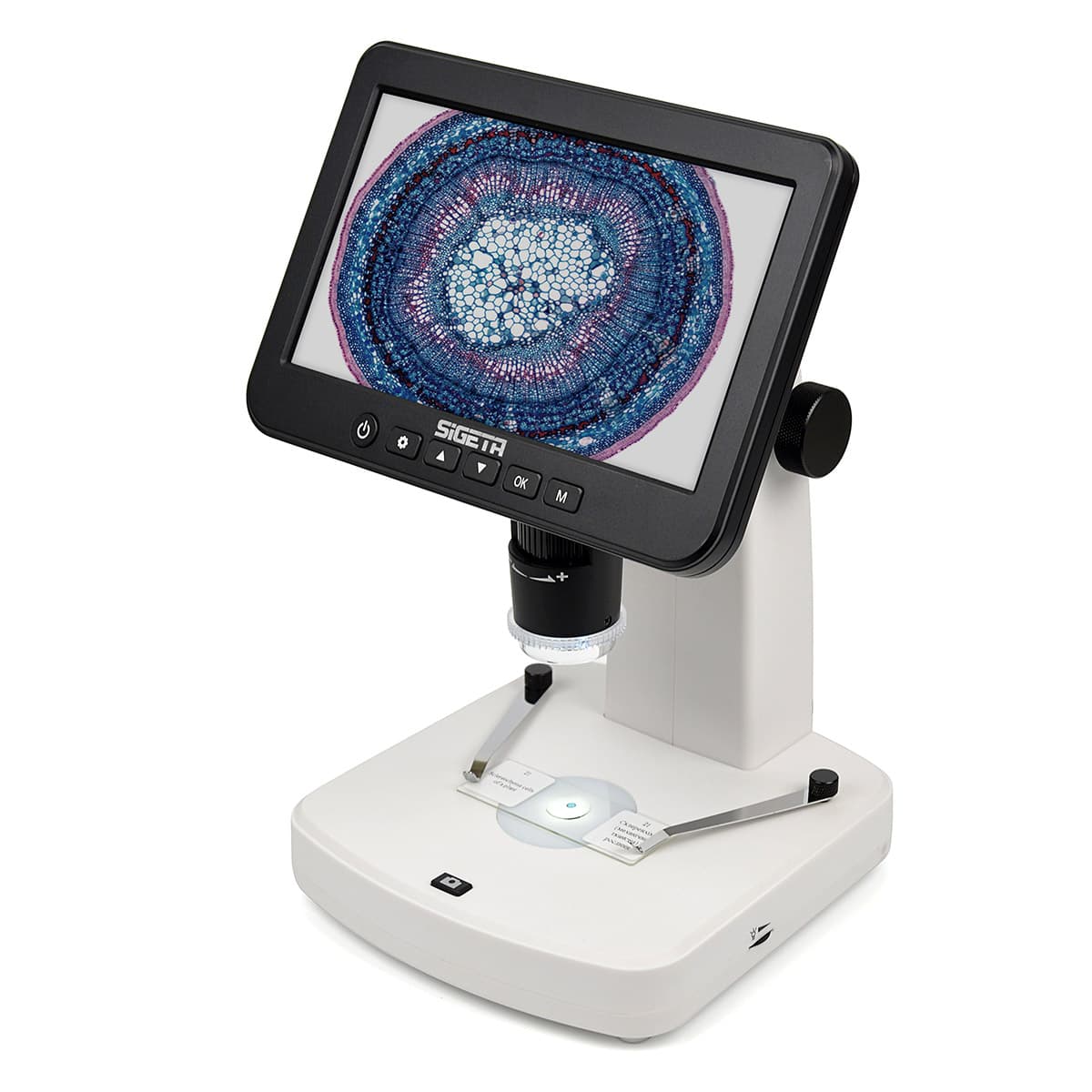 Цифровий мікроскоп SIGETA Numeric Pro 10x-300x 5 MP 7" LCD
