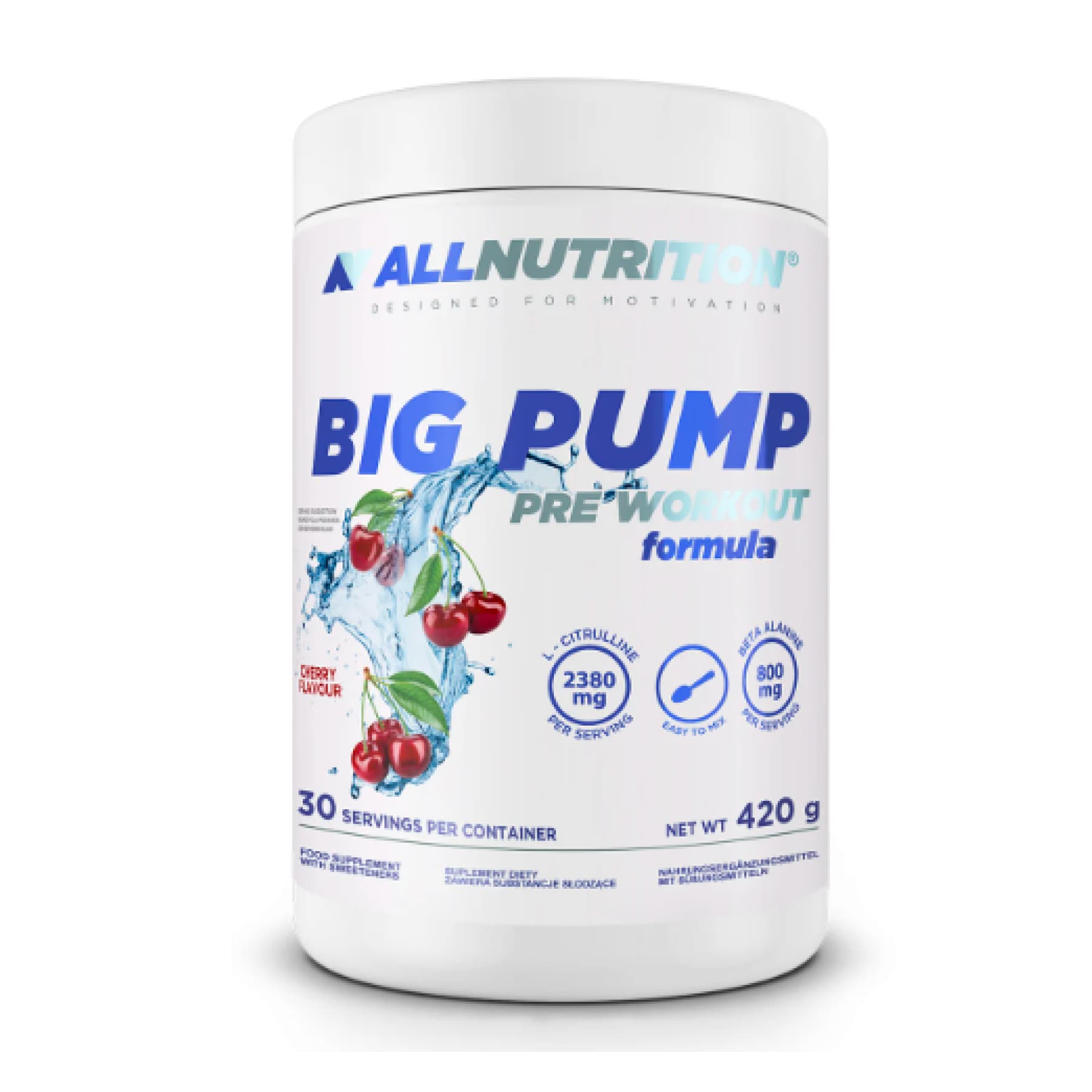 Big Pump Pre Workout Formula, 420 г, Вишня