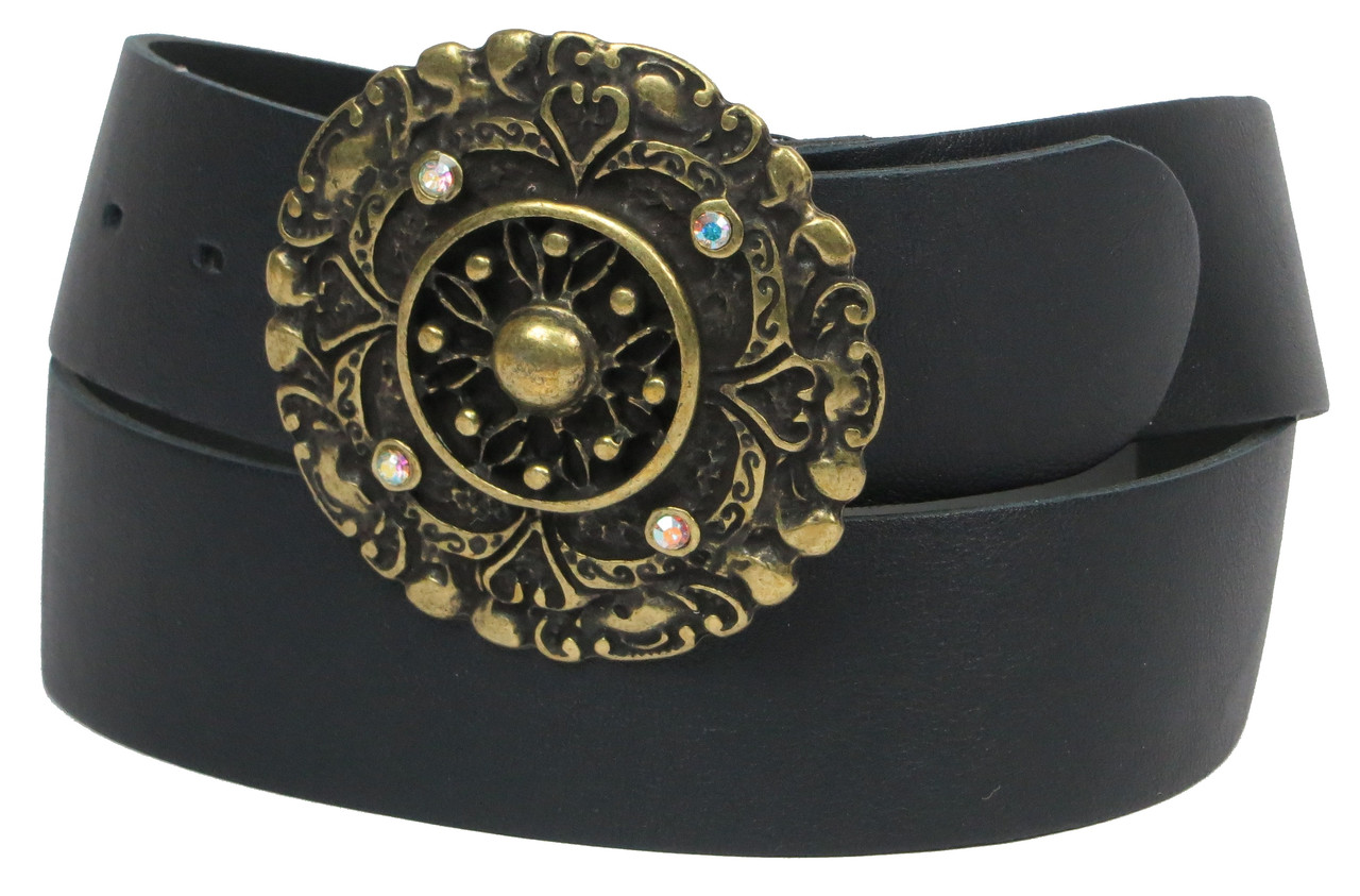 Женский кожаный ремень Vanzetti 100044 черный — фото 1