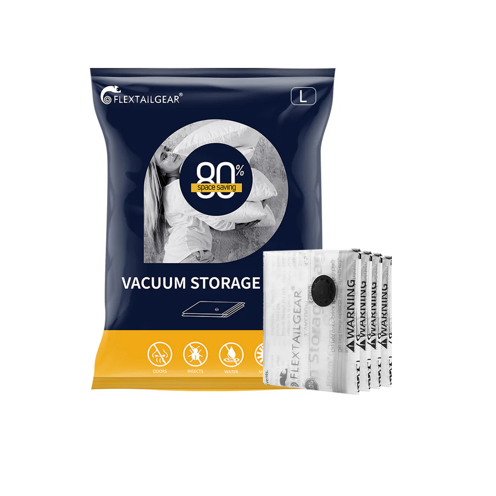 Вакуумные пакети Flextail, размер M (50х70 см), 4 шт