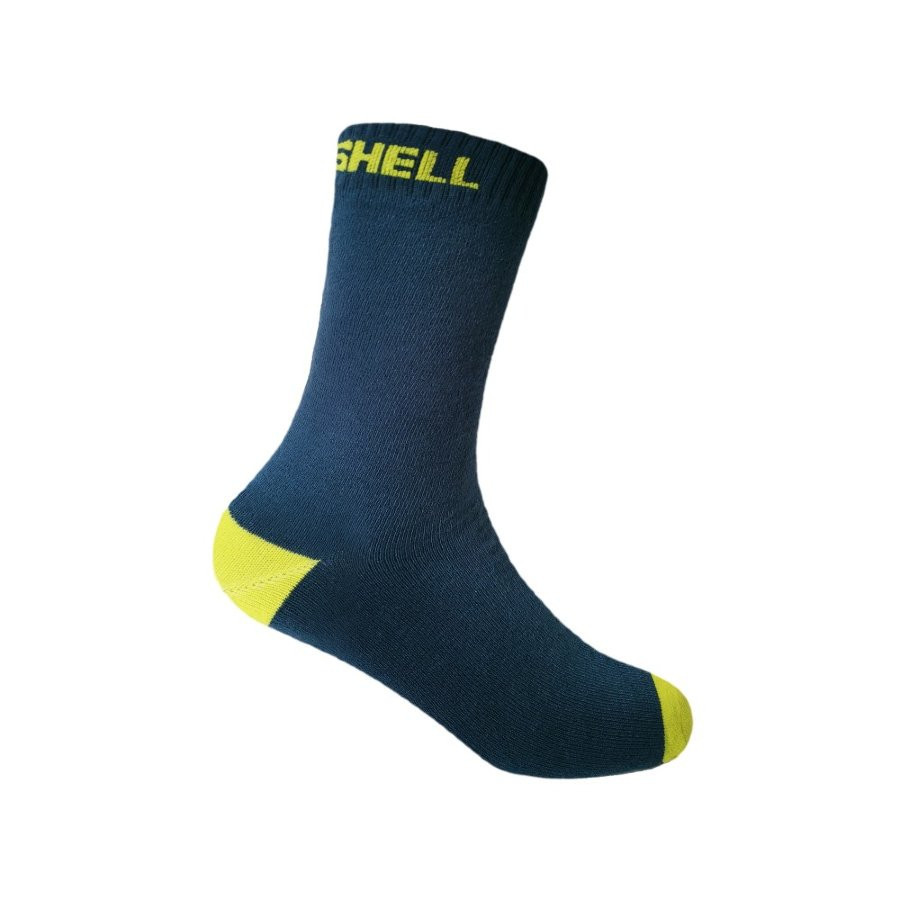 Шкарпетки водонепроникні дитячі Dexshell Ultra Thin Children, р-р S, синій/жовтий — фото 1